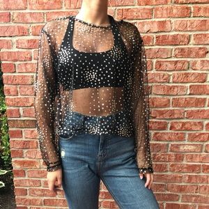 NEW motel rocks mesh long sleeve